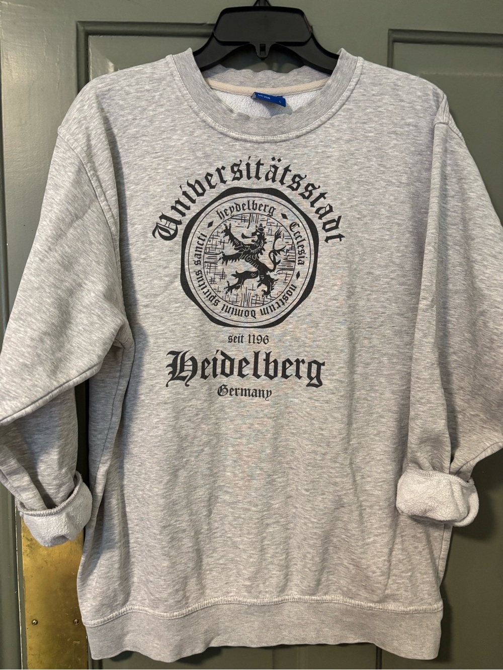 University of Heidelberg Germany Graphic Sweatshirt Large Vintage